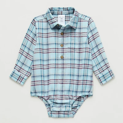 Okie Dokie Baby Boys Long Sleeve Bodysuit
