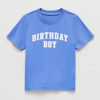 Okie Dokie Toddler & Little Boys Crew Neck Short Sleeve Regular Fit Graphic T-Shirt