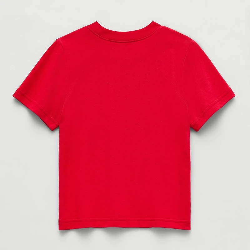 Okie Dokie Toddler & Little Boys Round Neck Short Sleeve Classic Fit Graphic T-Shirt
