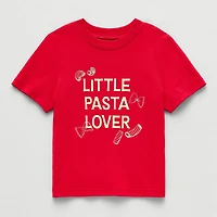 Okie Dokie Toddler & Little Boys Round Neck Short Sleeve Classic Fit Graphic T-Shirt