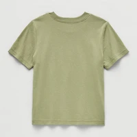 Okie Dokie Toddler & Little Boys Round Neck Short Sleeve Classic Fit Graphic T-Shirt