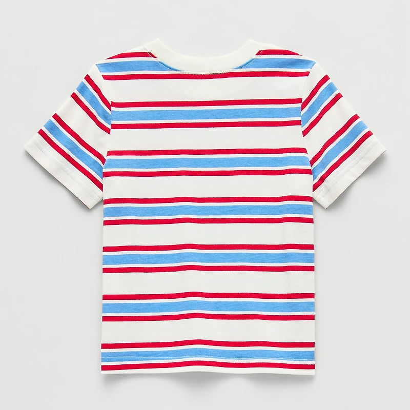 Okie Dokie Toddler & Little Boys Round Neck Short Sleeve T-Shirt