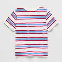 Okie Dokie Toddler & Little Boys Round Neck Short Sleeve T-Shirt