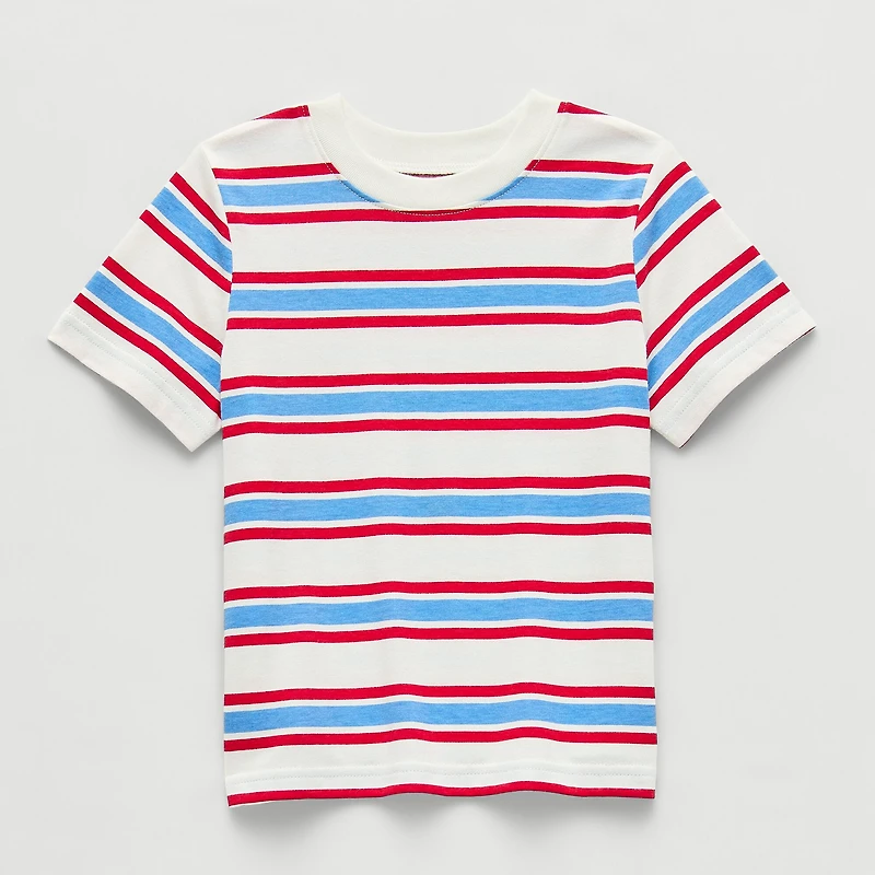 Okie Dokie Toddler & Little Boys Round Neck Short Sleeve T-Shirt