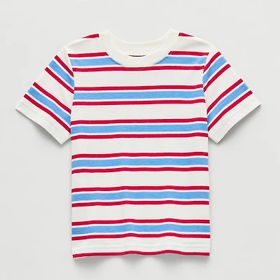 Okie Dokie Toddler & Little Boys Round Neck Short Sleeve T-Shirt