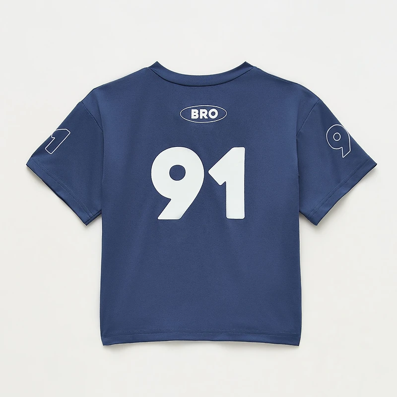 Okie Dokie Toddler & Little Boys V Neck Short Sleeve Oversized Graphic T-Shirt