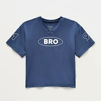 Okie Dokie Toddler & Little Boys V Neck Short Sleeve Oversized Graphic T-Shirt