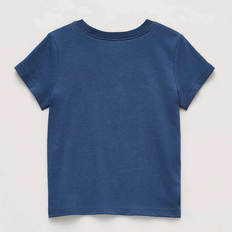 Okie Dokie Toddler & Little Girls Round Neck Short Sleeve Regular Fit Graphic T-Shirt