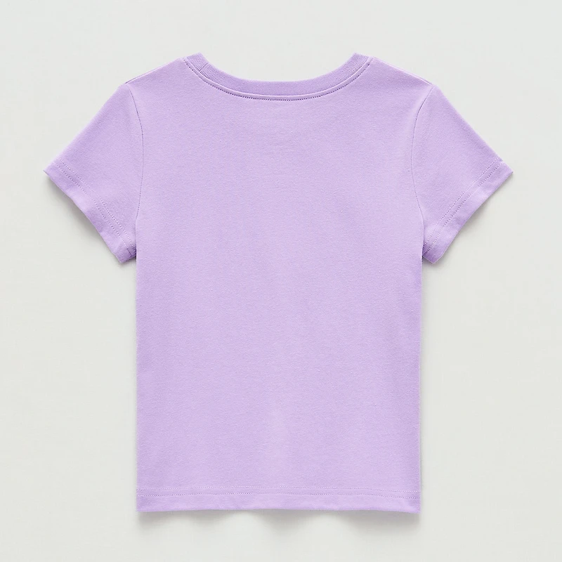 Okie Dokie Toddler & Little Girls Round Neck Short Sleeve Regular Fit Graphic T-Shirt