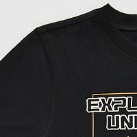 Thereabouts Little & Big Kid Boys Easy-on + Easy-off Sensory Friendly Crew Neck Long Sleeve Adaptive Regular Fit Graphic T-Shirt
