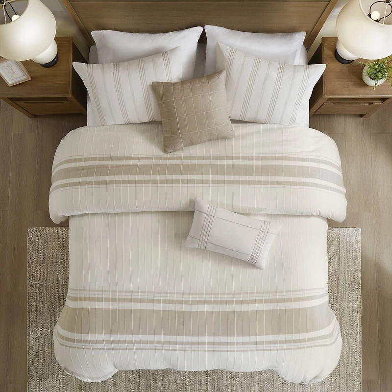 Harbor House Morgan Cotton Jaquard 5-pc. Duvet Cover Set