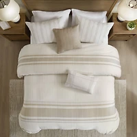 Harbor House Morgan Cotton Jaquard 5-pc. Duvet Cover Set