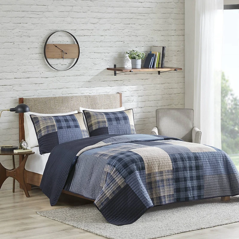 Woolrich Winter Hills Oversized Cotton 3pc Quilt Set