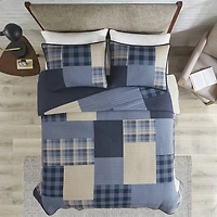 Woolrich Winter Hills Oversized Cotton 3pc Quilt Set
