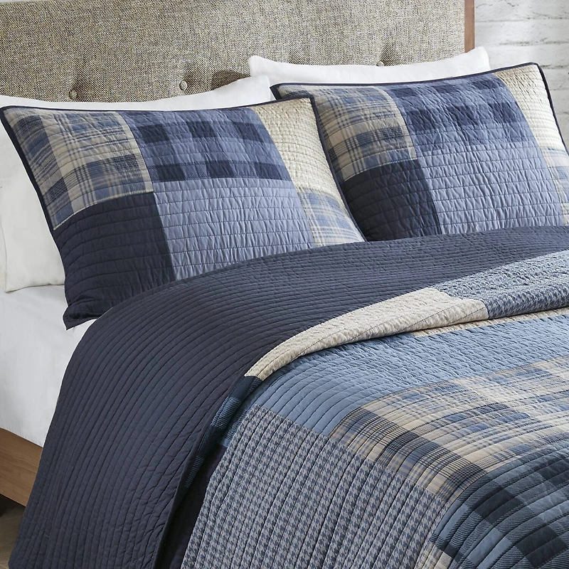 Woolrich Winter Hills Oversized Cotton 3pc Quilt Set