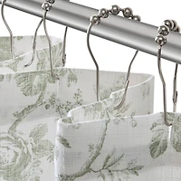 Laura Ashley Walled Garden Textured Floral Shower Curtain