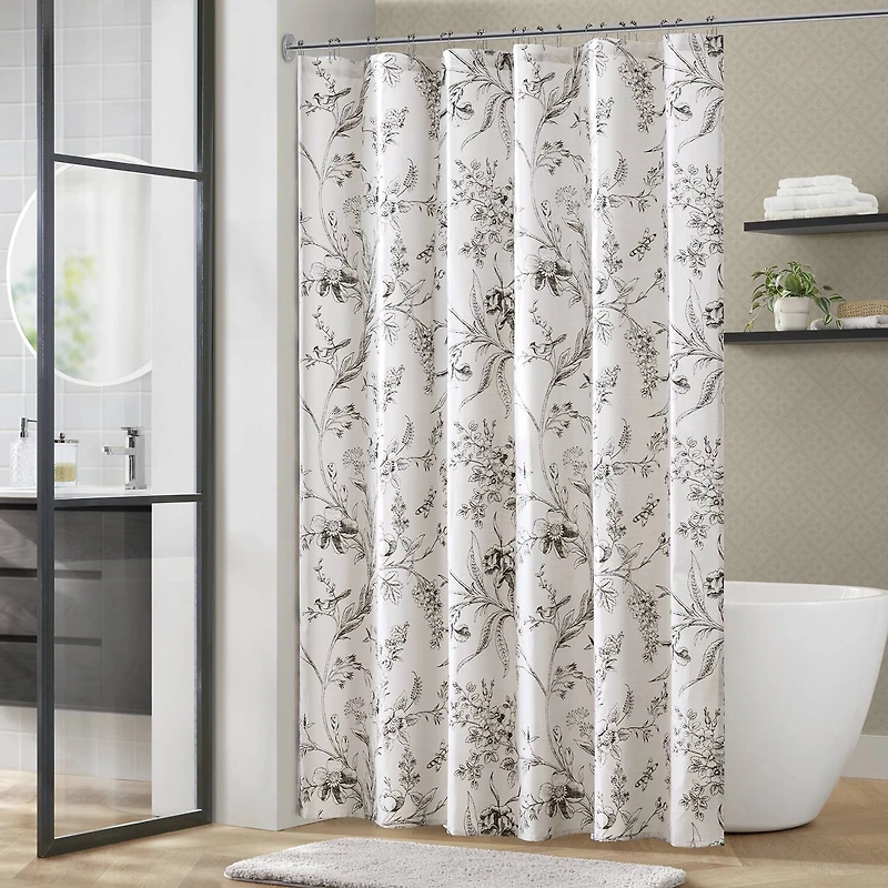 Laura Ashley Branch Toile Shower Curtain