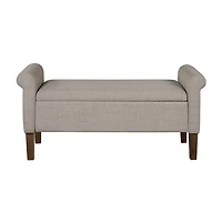 510 Design Aubrey Storage Bench in Cream
