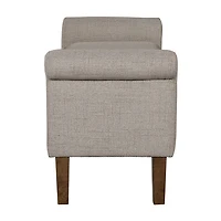 510 Design Aubrey Storage Bench in Cream