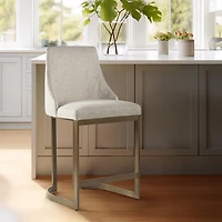 Madison Park Robertson Counter Stool in Cream