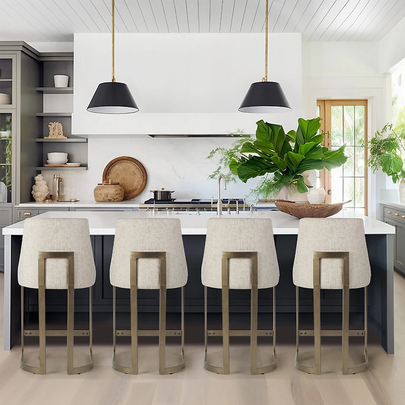 Madison Park Robertson Counter Stool in Cream