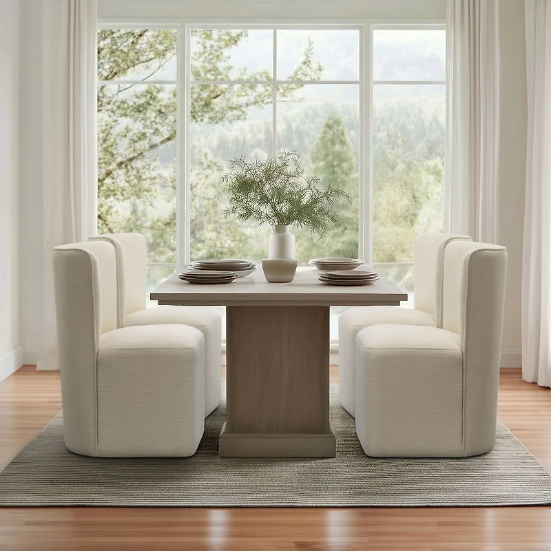 Madison Park Vela Dining Chair in Cream