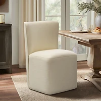 Madison Park Vela Dining Chair in Cream