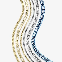 Mens Stainless Steel 4mm Foxtail Chain Necklace