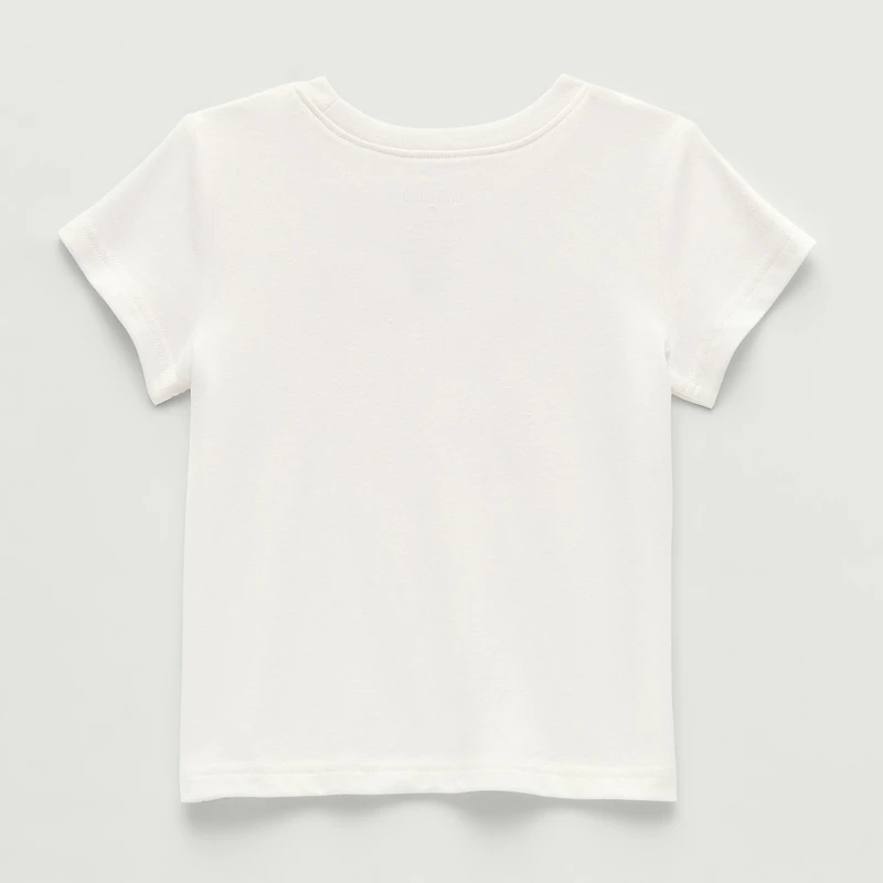 Okie Dokie Toddler & Little Girls Round Neck Short Sleeve Classic Fit Graphic T-Shirt