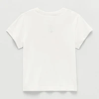 Okie Dokie Toddler Girls Easy-on + Easy-off Sensory Friendly Round Neck Short Sleeve Adaptive Regular Fit Graphic T-Shirt