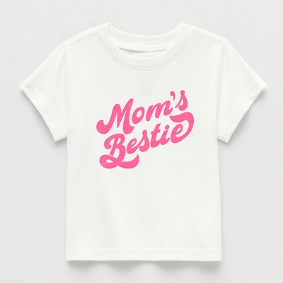 Okie Dokie Toddler Girls Easy-on + Easy-off Sensory Friendly Round Neck Short Sleeve Adaptive Regular Fit Graphic T-Shirt