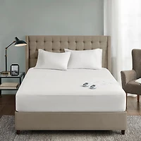 Serta® Waterproof Heated Electric Mattress Pad