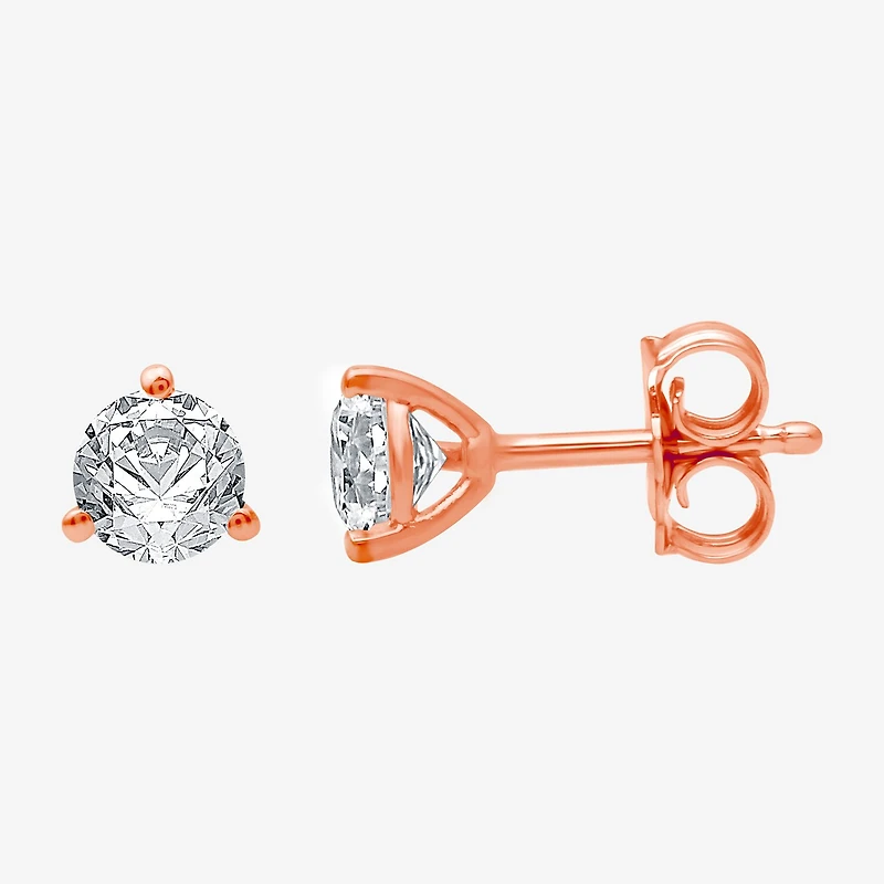 Ever Star (E-F / Si1-Si2) 1/2 CT. T.W. Lab Grown White Diamond 14K Gold 4.6mm Round Stud Earrings