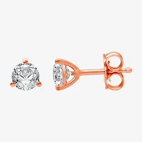 Ever Star (E-F / Si1-Si2) 1/2 CT. T.W. Lab Grown White Diamond 14K Gold 4.6mm Round Stud Earrings