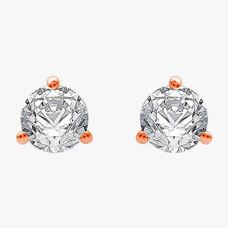 Ever Star (E-F / Si1-Si2) 1/2 CT. T.W. Lab Grown White Diamond 14K Gold 4.6mm Round Stud Earrings