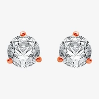 Ever Star (E-F / Si1-Si2) 1 CT. T.W. Lab Grown White Diamond 14K Gold 5.7mm Round Stud Earrings