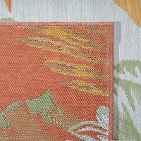 LR HOME BREWIS FLORAL 24"X96" INDOOR OUTDOOR RECTANGULAR RUNNER