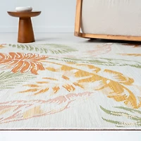 LR HOME BREWIS FLORAL 24"X96" INDOOR OUTDOOR RECTANGULAR RUNNER