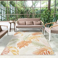 LR HOME BREWIS FLORAL 24"X96" INDOOR OUTDOOR RECTANGULAR RUNNER