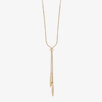 Liz Claiborne Bolo Hammered Womens 18 Inch Y Necklace