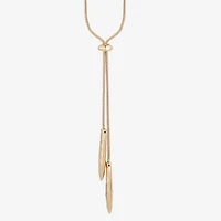 Liz Claiborne Bolo Hammered Womens 18 Inch Y Necklace