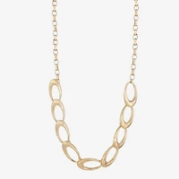 Liz Claiborne Hammered Womens 17 Inch Collar Necklace