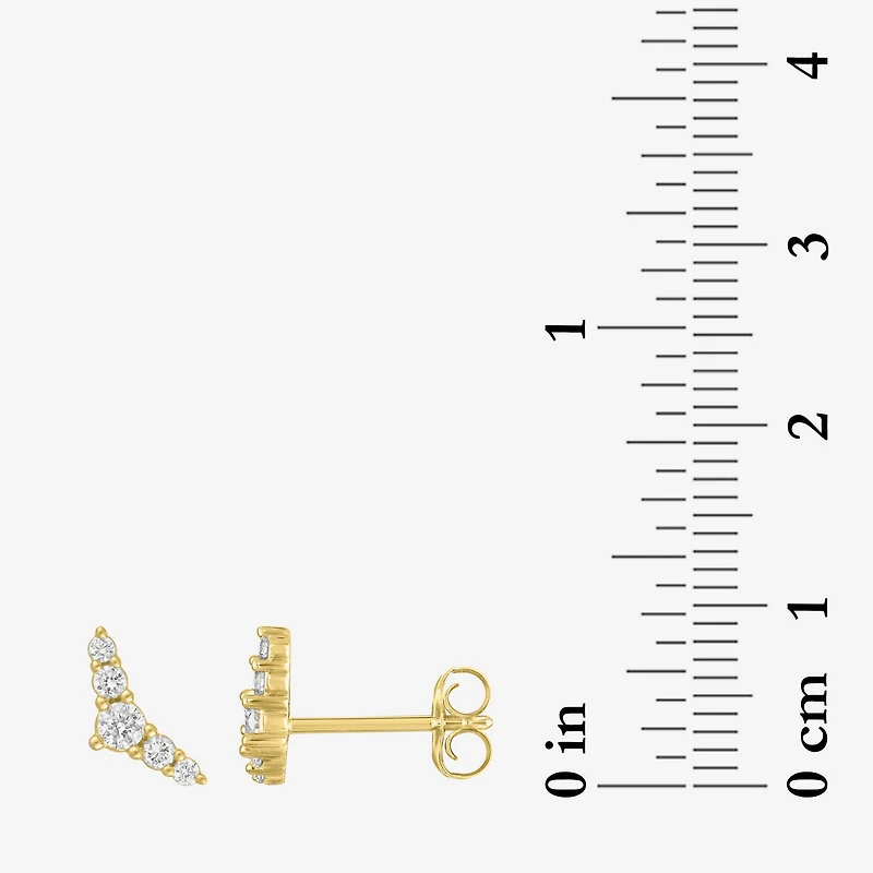 Diamond Addiction (G-H, Si2-I1) 1/4 CT. T.W. Lab Grown White Diamond 10K Gold 4mm Stud Earrings