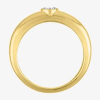 Diamond Addiction Heart (G-H, Si2-I1) Womens 4.5MM 1/10 CT. T.W. Lab Grown White 10K Gold Band