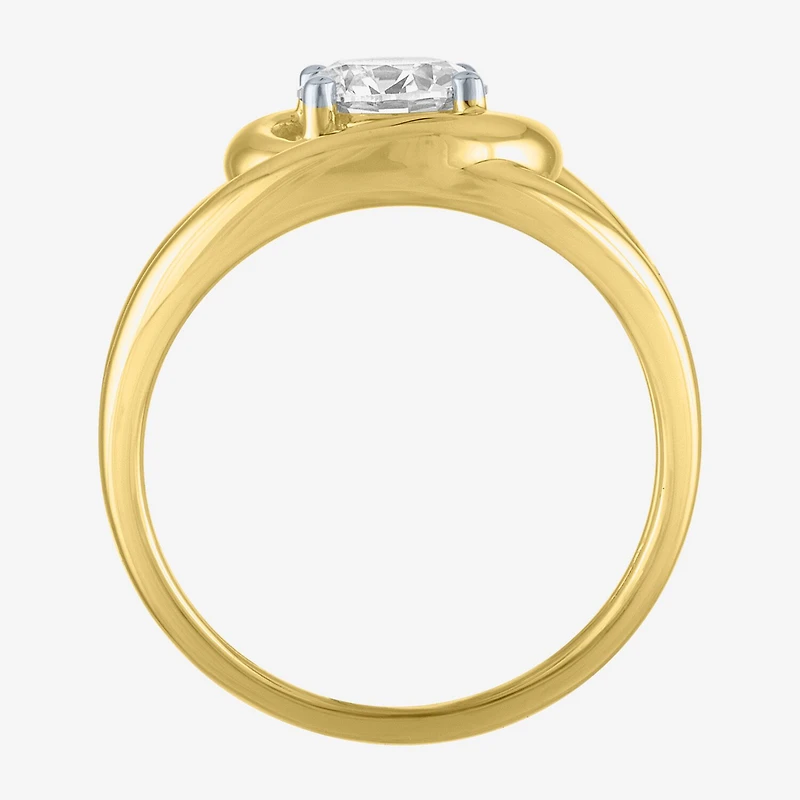 Diamond Addiction (D-E / Vs1-Vs2) Womens 1 CT. T.W. Lab Grown White 10K Gold Round Cocktail Ring