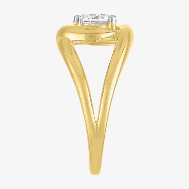 Diamond Addiction (D-E / Vs1-Vs2) Womens 1 CT. T.W. Lab Grown White 10K Gold Round Cocktail Ring