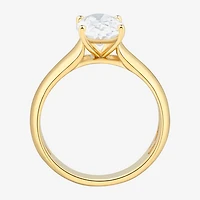 Bridal Addiction (H-I / Si1-Si2) Womens 2 CT. T.W. Lab Grown White Diamond 14K Gold Oval Solitaire Engagement Ring