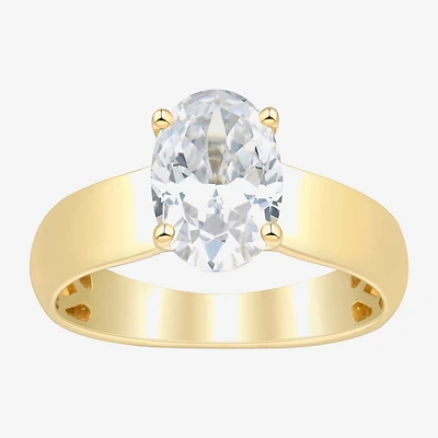 Bridal Addiction (H-I / Si1-Si2) Womens 2 CT. T.W. Lab Grown White Diamond 14K Gold Oval Solitaire Engagement Ring