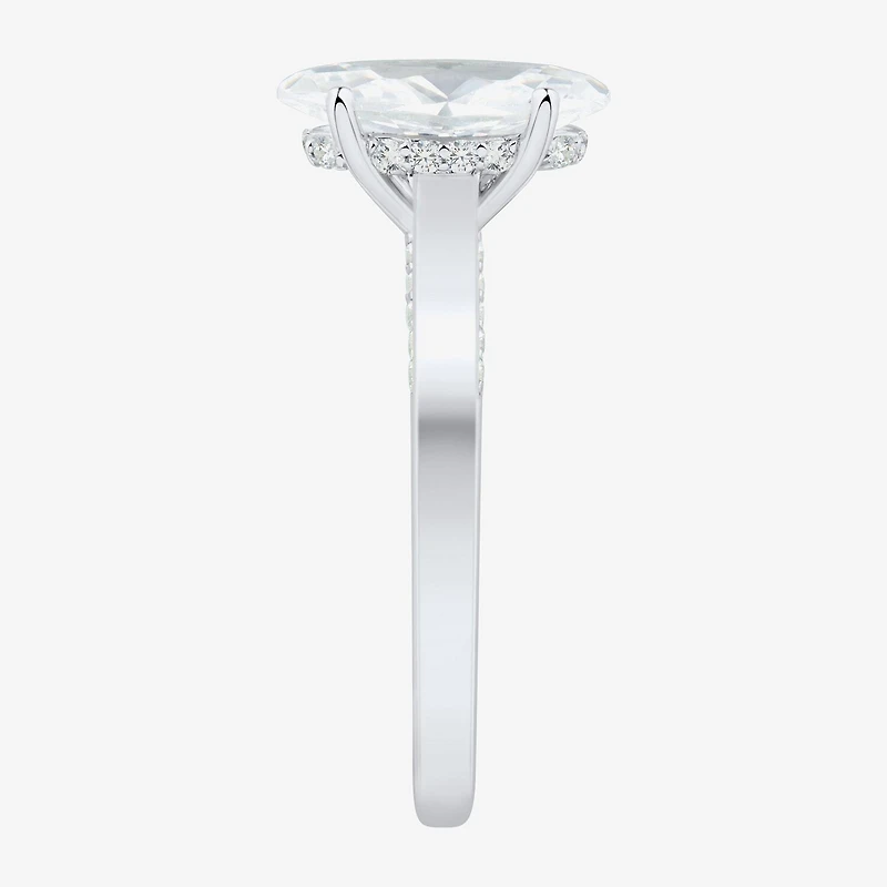 (H-I / Si1-Si2) Womens 1 3/4 CT. T.W. Lab Grown White Diamond 10K Gold Marquise Solitaire Engagement Ring