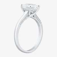 (H-I / Si1-Si2) Womens 1 3/4 CT. T.W. Lab Grown White Diamond 10K Gold Solitaire Engagement Ring